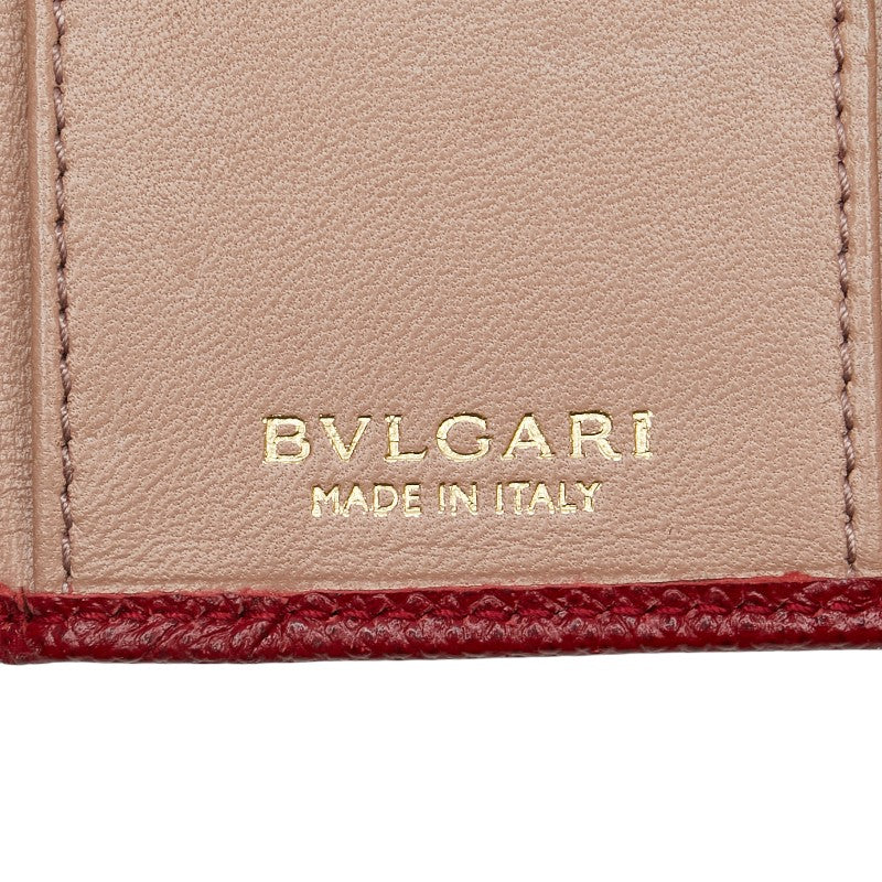 ブルガリ ブルガリブルガリ 6連 キーケース レッド レザー レディース BVLGARI 【中古】