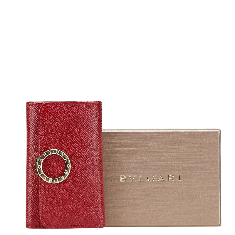 ブルガリ ブルガリブルガリ 6連 キーケース レッド レザー レディース BVLGARI 【中古】