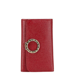 ブルガリ ブルガリブルガリ 6連 キーケース レッド レザー レディース BVLGARI 【中古】