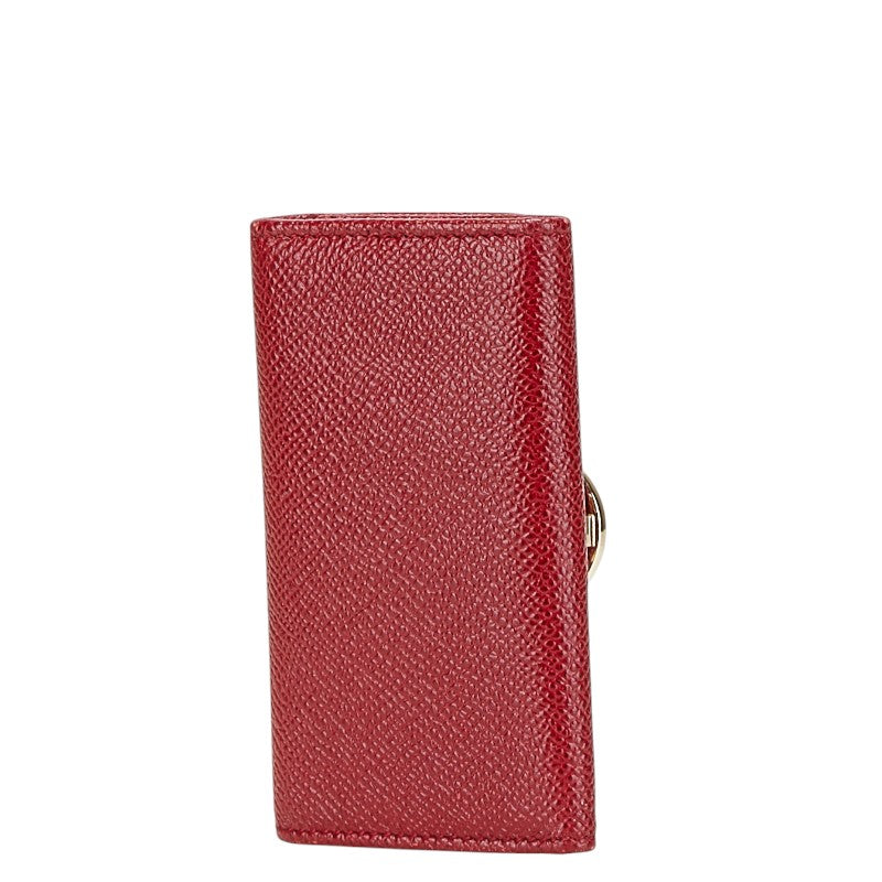 ブルガリ ブルガリブルガリ 6連 キーケース レッド レザー レディース BVLGARI 【中古】