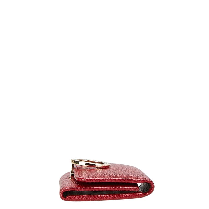 ブルガリ ブルガリブルガリ 6連 キーケース レッド レザー レディース BVLGARI 【中古】