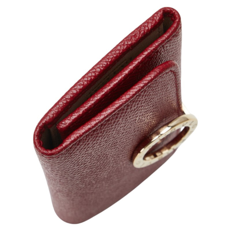ブルガリ ブルガリブルガリ 6連 キーケース レッド レザー レディース BVLGARI 【中古】