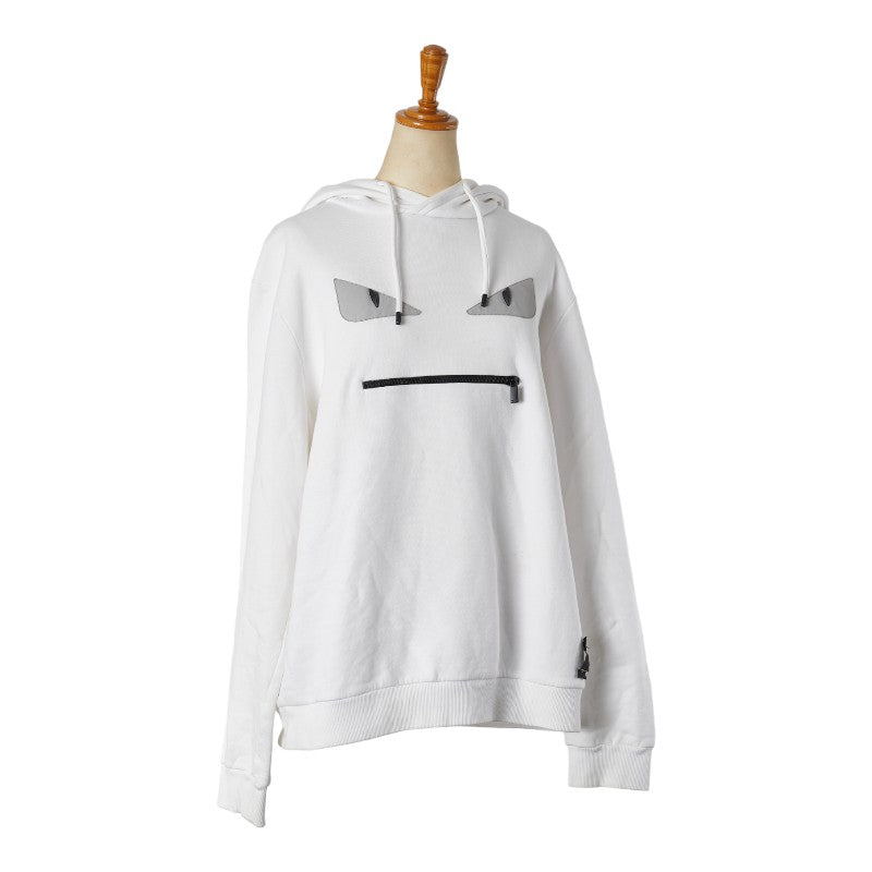 フェンディ バッグバグズ モンスター プルオーバーパーカー サイズ：52 ホワイト マルチカラー コットン メンズ FENDI 【中古】