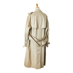 バーバリー ノバチェック ステンカラーコート ベージュ コットン ポリエステル メンズ BURBERRY 【中古】