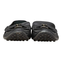 ルイ ヴィトン ホッケンハイム ローファー サイズ:8 1/2 ブラック レザー メンズ LOUIS VUITTON 【中古】
