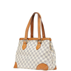 ルイ ヴィトン ダミエ アズール ハムステッド PM ハンドバッグ N51207 ホワイト PVC レザー レディース LOUIS VUITTON 【中古】