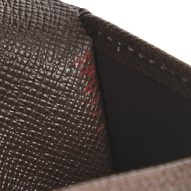 ルイ ヴィトン ダミエ ポルトフォイユ エリーズ 二つ折り財布 N61654 ブラウン PVC レザー レディース LOUIS VUITTON 【中古】