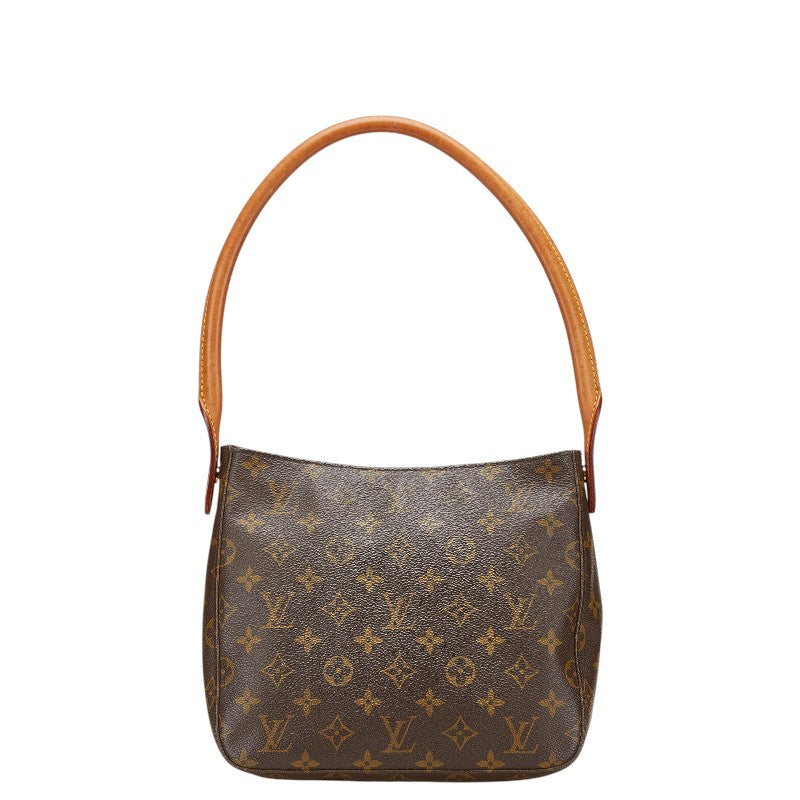 ルイ ヴィトン モノグラム ルーピングMM ワンショルダーバッグ ハンドバッグ M51146 ブラウン PVC レザー レディース LOUIS VUITTON 【中古】