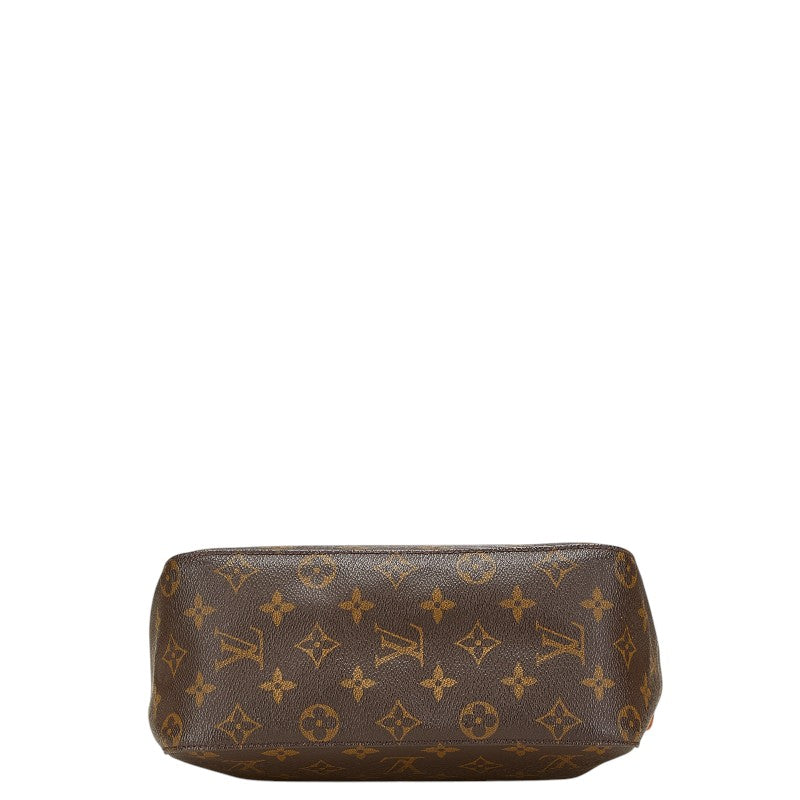 ルイ ヴィトン モノグラム ルーピングMM ワンショルダーバッグ ハンドバッグ M51146 ブラウン PVC レザー レディース LOUIS VUITTON 【中古】