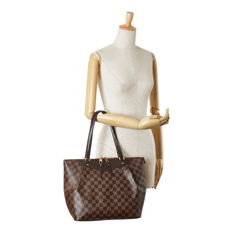 ルイ ヴィトン ダミエ ウェストミンスターGM トートバッグ ショルダーバッグ N41103 ブラウン PVC レザー レディース LOUIS VUITTON 【中古】