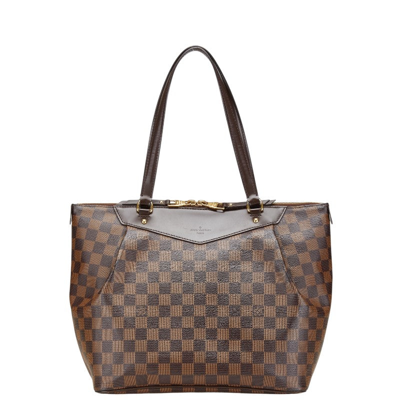 ルイ ヴィトン ダミエ ウェストミンスターGM トートバッグ ショルダーバッグ N41103 ブラウン PVC レザー レディース LOUIS VUITTON 【中古】