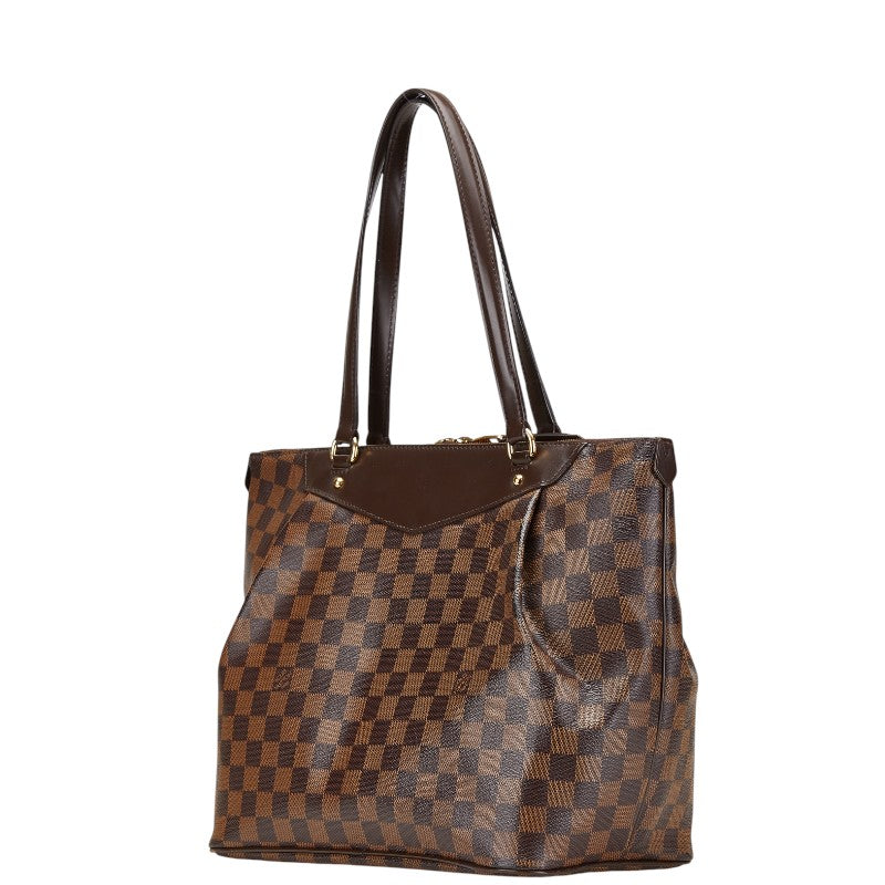 ルイ ヴィトン ダミエ ウェストミンスターGM トートバッグ ショルダーバッグ N41103 ブラウン PVC レザー レディース LOUIS VUITTON 【中古】