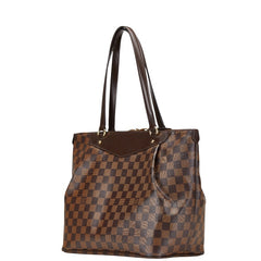 ルイ ヴィトン ダミエ ウェストミンスターGM トートバッグ ショルダーバッグ N41103 ブラウン PVC レザー レディース LOUIS VUITTON 【中古】