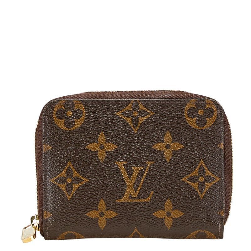 ルイ ヴィトン モノグラム ジッピー コインパース コインケース M60067 ブラウン PVC レザー レディース LOUIS VUITTON 【中古】