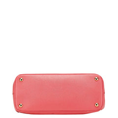 プラダ ガレリア サフィアーノ ハンドバッグ ショルダーストラップ 2WAY BN1801 ピンク レザー レディース PRADA 【中古】