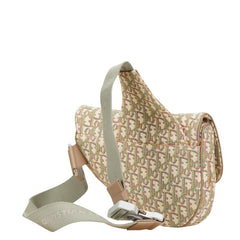 ディオール オブリーク サドルバッグ ボディバッグ ショルダーバッグ ベージュ マルチカラー キャンバス レザー レディース Dior 【中古】