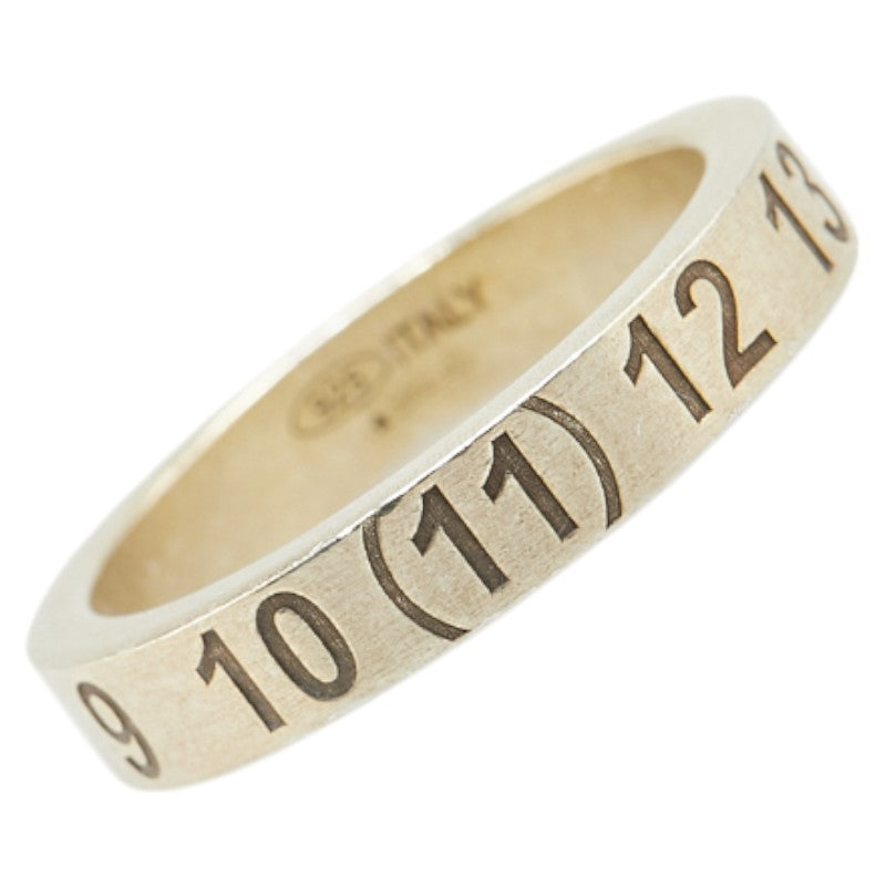 マルタンマルジェラ ナンバリングロゴ リング 指輪 ゴールド SV925 シルバー レディース MARTIN MARGIELA 【中古】