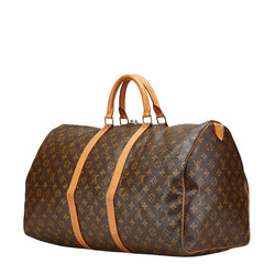 ルイ ヴィトン モノグラム キーポル55 ボストンバッグ トラベルバッグ 旅行用バッグ M41424 ブラウン PVC レザー レディース LOUIS VUITTON 【中古】