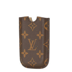 ルイ ヴィトン モノグラム モバイルケース ブラウン PVC レザー レディース LOUIS VUITTON 【中古】
