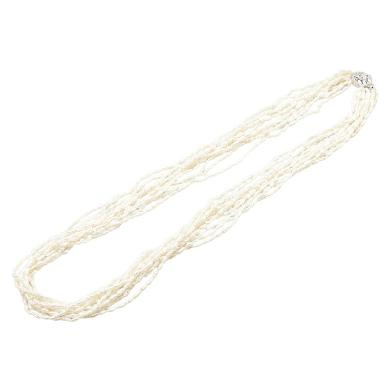 パール ネックレス シルバー メタル レディース 【中古】