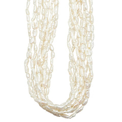 パール ネックレス シルバー メタル レディース 【中古】