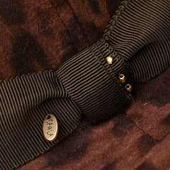 カシラ レオパード ヒョウ柄 帽子 ハット ブラウン ポリエステル レディース CA4LA 【中古】