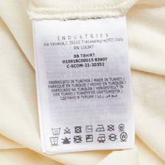 モンクレール 22SS STUDS LOGO TEE Tシャツ サイズ：M H10918C00015 8390T アイボリー ベージュ コットン メンズ MONCLER 【中古】