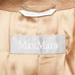 マックスマーラ コート サイズ：38 ブラウン キャメル ウール レディース MAX MARA 【中古】