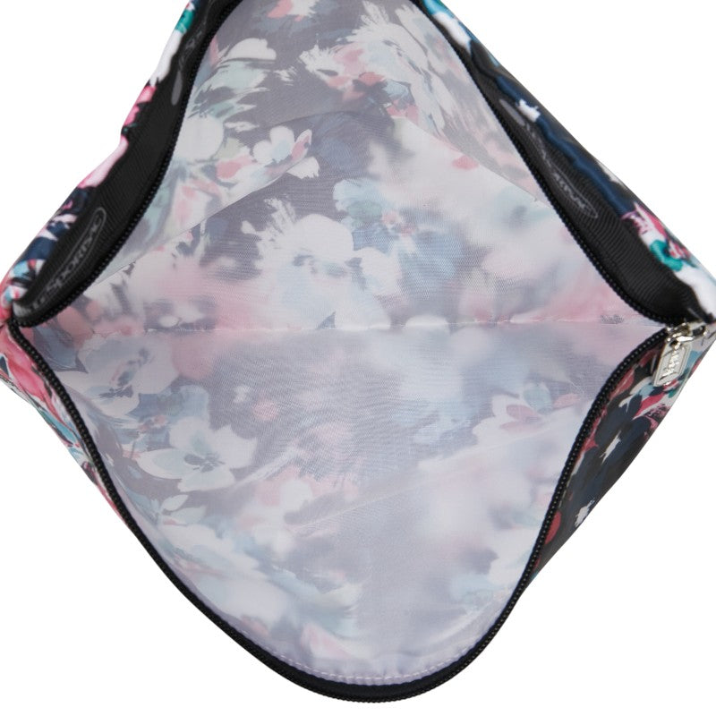 レスポートサック 総柄 ボストンバッグ ショルダーバッグ 2WAY ホワイト マルチカラー ナイロン レディース LeSportsac 【中古】