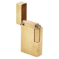 デュポン ライン1 ガスライター ゴールド メッキ レディース Dupont 【中古】