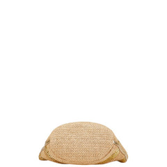 ケイトスペード スパンコール チェーン ハンドバッグ ベージュ ゴールド 麻・リネン レザー レディース Kate Spade 【中古】