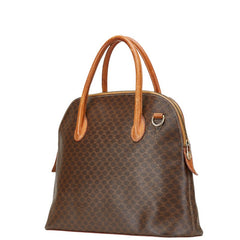 セリーヌ マカダム トートバッグ ショルダーバッグ 2WAY ブラウン PVC レザー レディース CELINE 【中古】