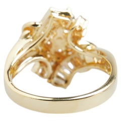 K18YG イエローゴールド ダイヤ1.25ct リング 指輪 レディース 13号 【中古】