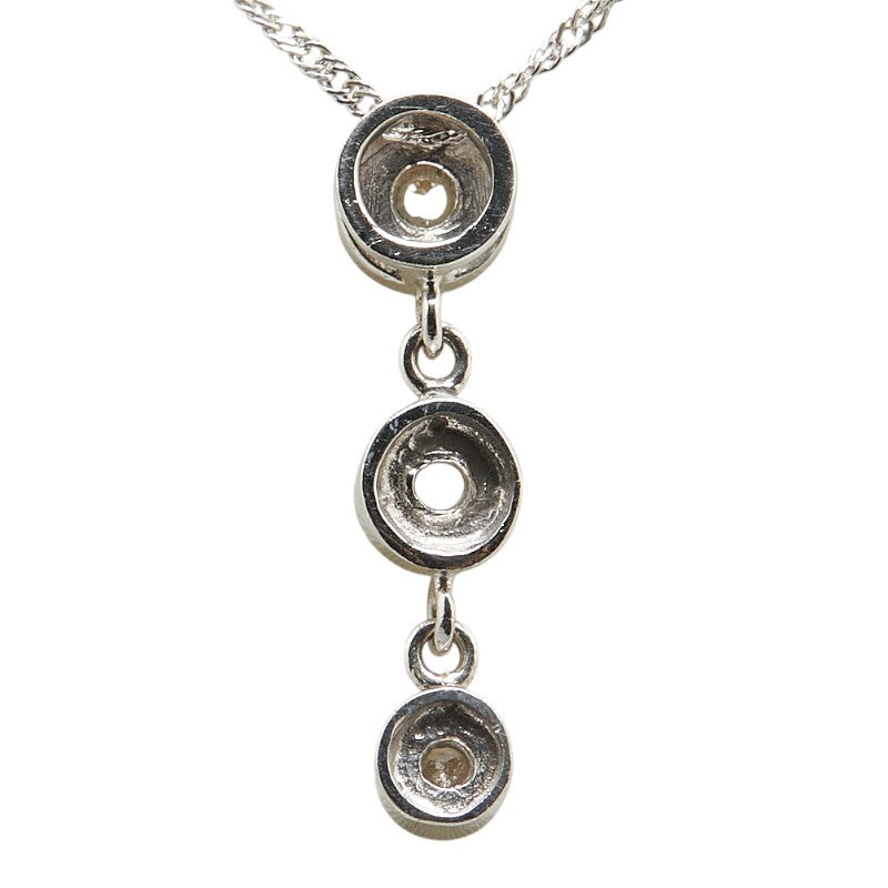 K18WG ホワイトゴールド ダイヤ0.20ct ネックレス レディース 【中古】