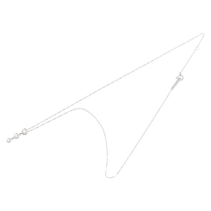 K18WG ホワイトゴールド ダイヤ0.20ct ネックレス レディース 【中古】