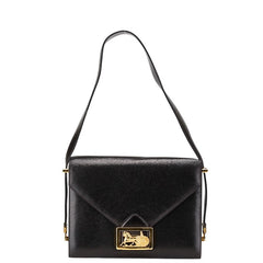 セリーヌ ワンショルダーバッグ ブラック レザー レディース CELINE 【中古】