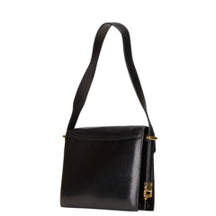 セリーヌ ワンショルダーバッグ ブラック レザー レディース CELINE 【中古】