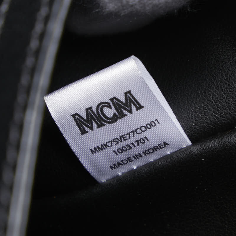 エム シー エム ラブレス コラボ ヴィセトス リュック バックパック ブラウン マルチカラー PVC レザー レディース MCM 【中古】