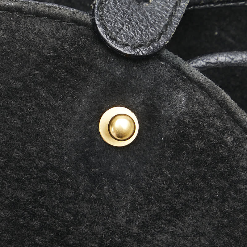 グッチ バンブー リュック バックパック 003 2058 0030 ブラック レザー スエード レディース GUCCI 【中古】