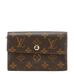 ルイ ヴィトン モノグラム ポルトフォイユアレクサンドラ 二つ折り財布 M60047 ブラウン PVC レディース LOUIS VUITTON 【中古】
