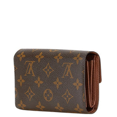 ルイ ヴィトン モノグラム ポルトフォイユアレクサンドラ 二つ折り財布 M60047 ブラウン PVC レディース LOUIS VUITTON 【中古】