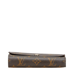 ルイ ヴィトン モノグラム ポルトフォイユアレクサンドラ 二つ折り財布 M60047 ブラウン PVC レディース LOUIS VUITTON 【中古】