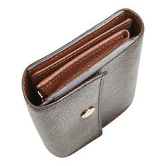 ルイ ヴィトン モノグラム ポルトフォイユアレクサンドラ 二つ折り財布 M60047 ブラウン PVC レディース LOUIS VUITTON 【中古】