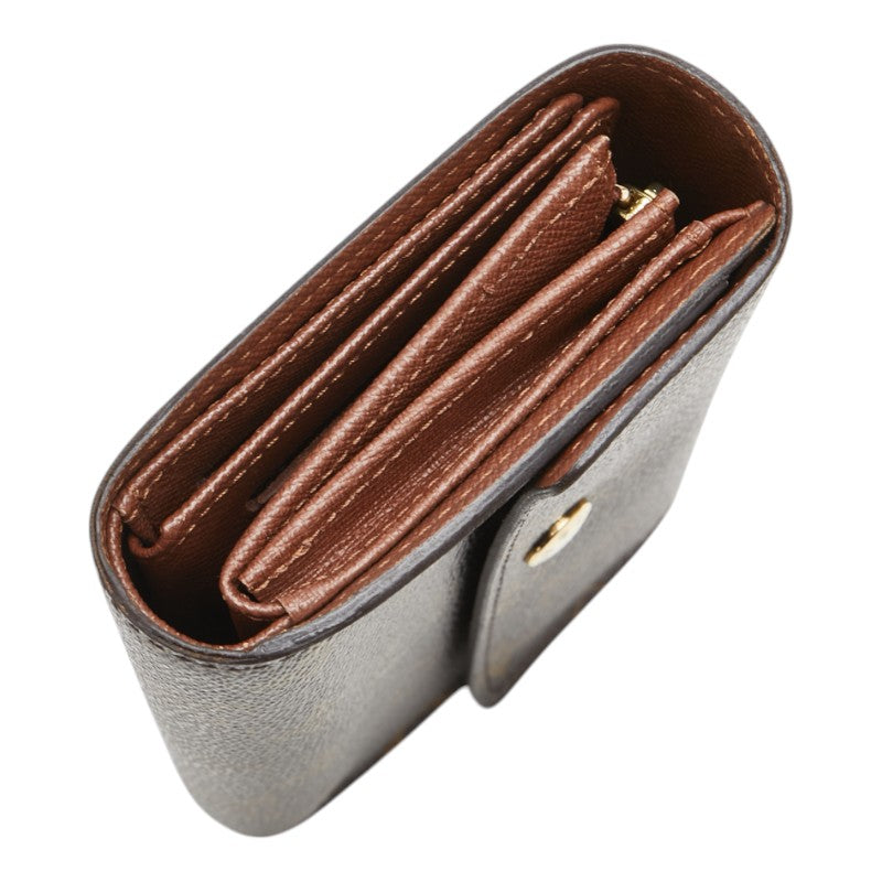 ルイ ヴィトン モノグラム ポルトフォイユアレクサンドラ 二つ折り財布 M60047 ブラウン PVC レディース LOUIS VUITTON 【中古】