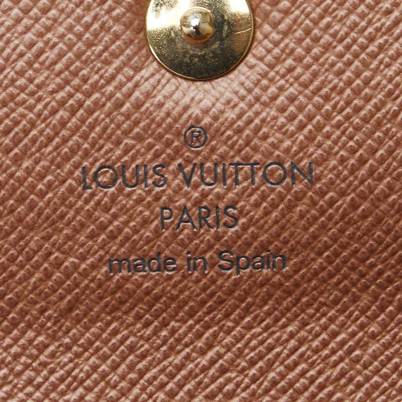ルイ ヴィトン モノグラム ポルトフォイユアレクサンドラ 二つ折り財布 M60047 ブラウン PVC レディース LOUIS VUITTON 【中古】