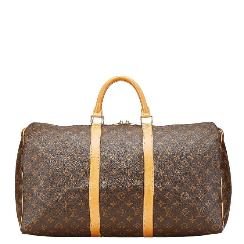 ルイ ヴィトン モノグラム キーポル50 ボストンバッグ M41426 ブラウン PVC レザー レディース LOUIS VUITTON 【中古】