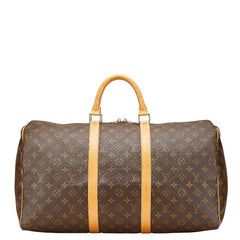 ルイ ヴィトン モノグラム キーポル50 ボストンバッグ M41426 ブラウン PVC レザー レディース LOUIS VUITTON 【中古】