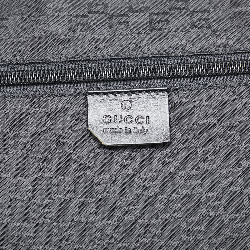 グッチ ボストンバッグ ショルダーバッグ 2WAY 114674 ブラック キャンバス レザー レディース GUCCI 【中古】