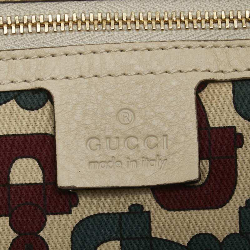 グッチ グッチシマ ワンショルダーバッグ 181514 アイボリー レザー レディース GUCCI 【中古】