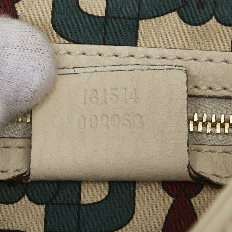 グッチ グッチシマ ワンショルダーバッグ 181514 アイボリー レザー レディース GUCCI 【中古】